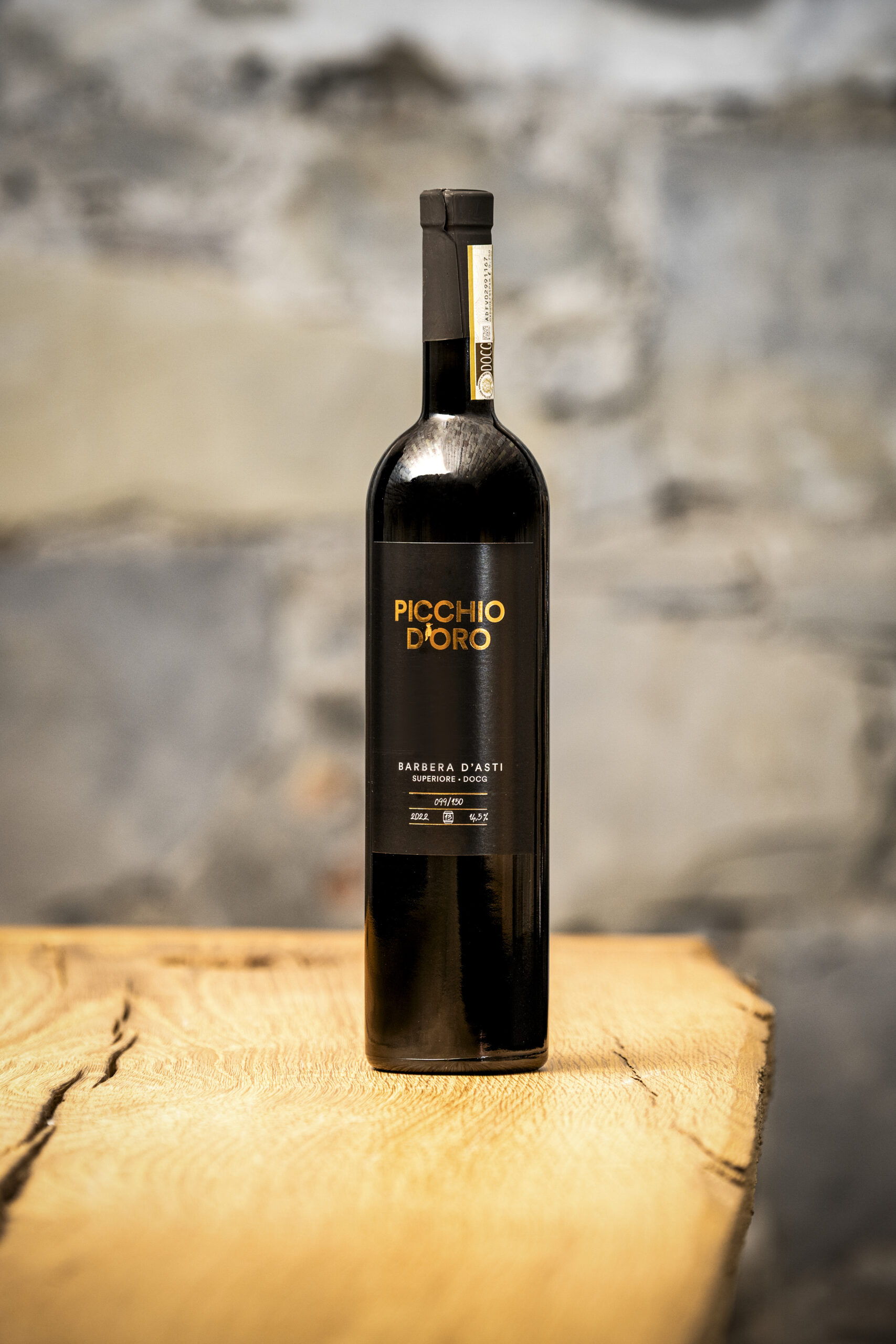Barbera hoch Weinflasche von Picchio d'Oro Barbera d'Asti